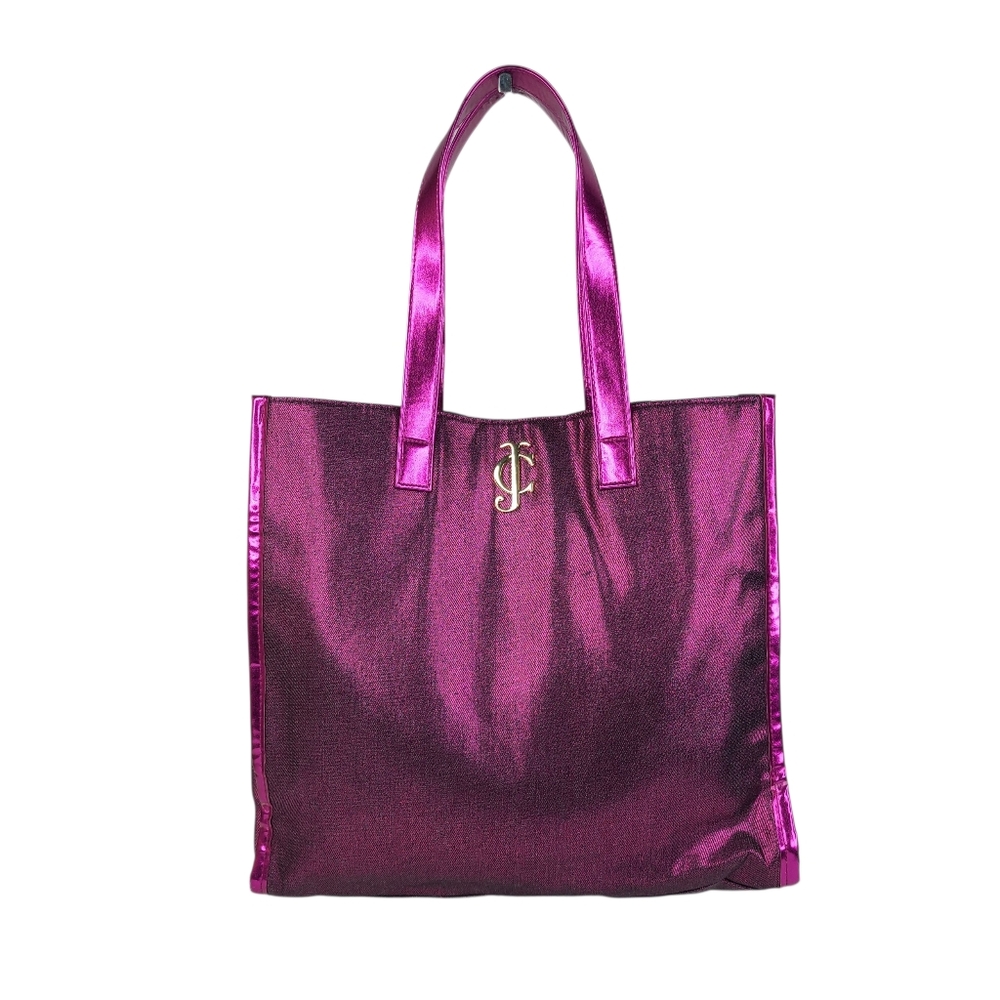 Juicy Couture Purplish Pink Metallic Large Tote Bag